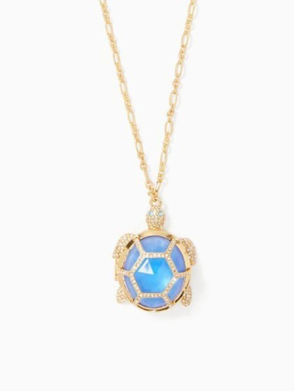 Kate Spade Paradise Found Turtle Locket Necklace